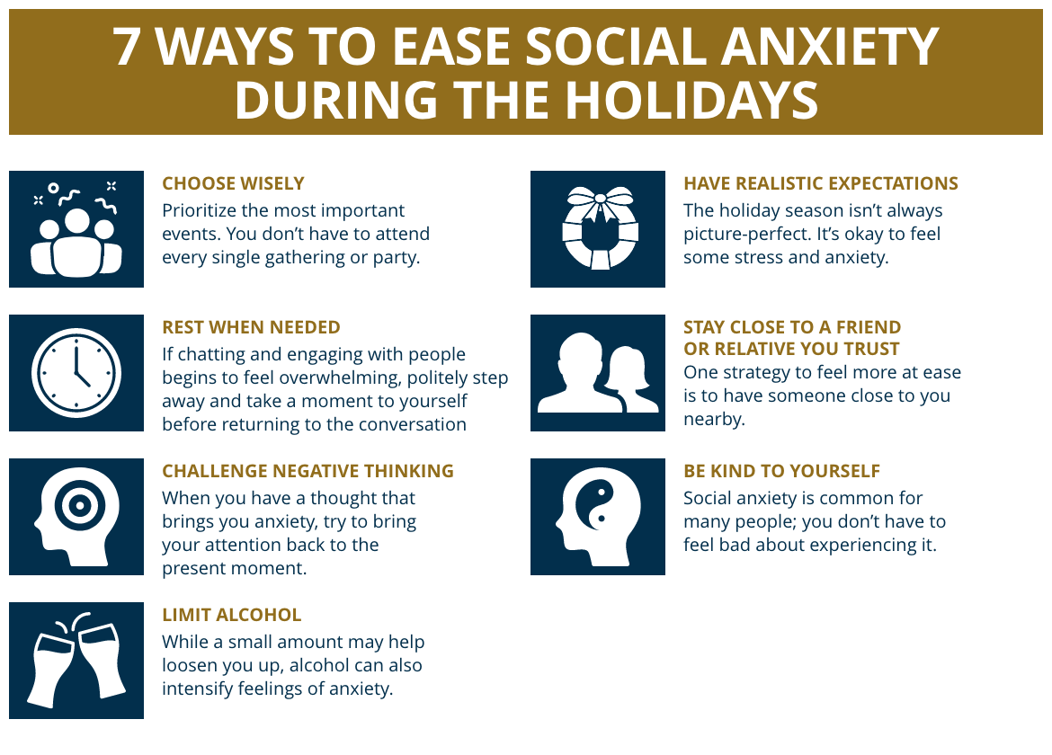 Seven ways to cope with social anxiety during the holiday season