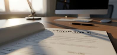 Insurance Papers on a Desk